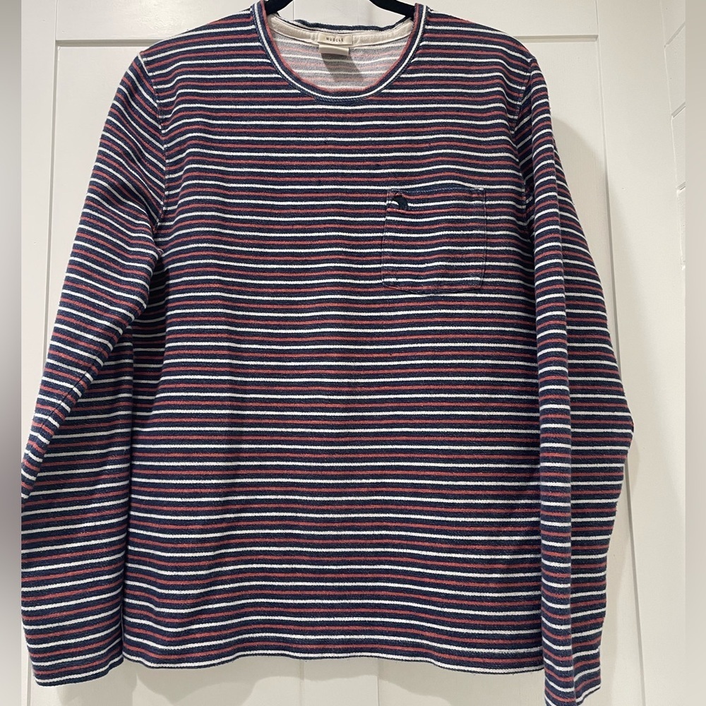 Abercrombie & Fitch Men's Striped Long Sleeve Shirt